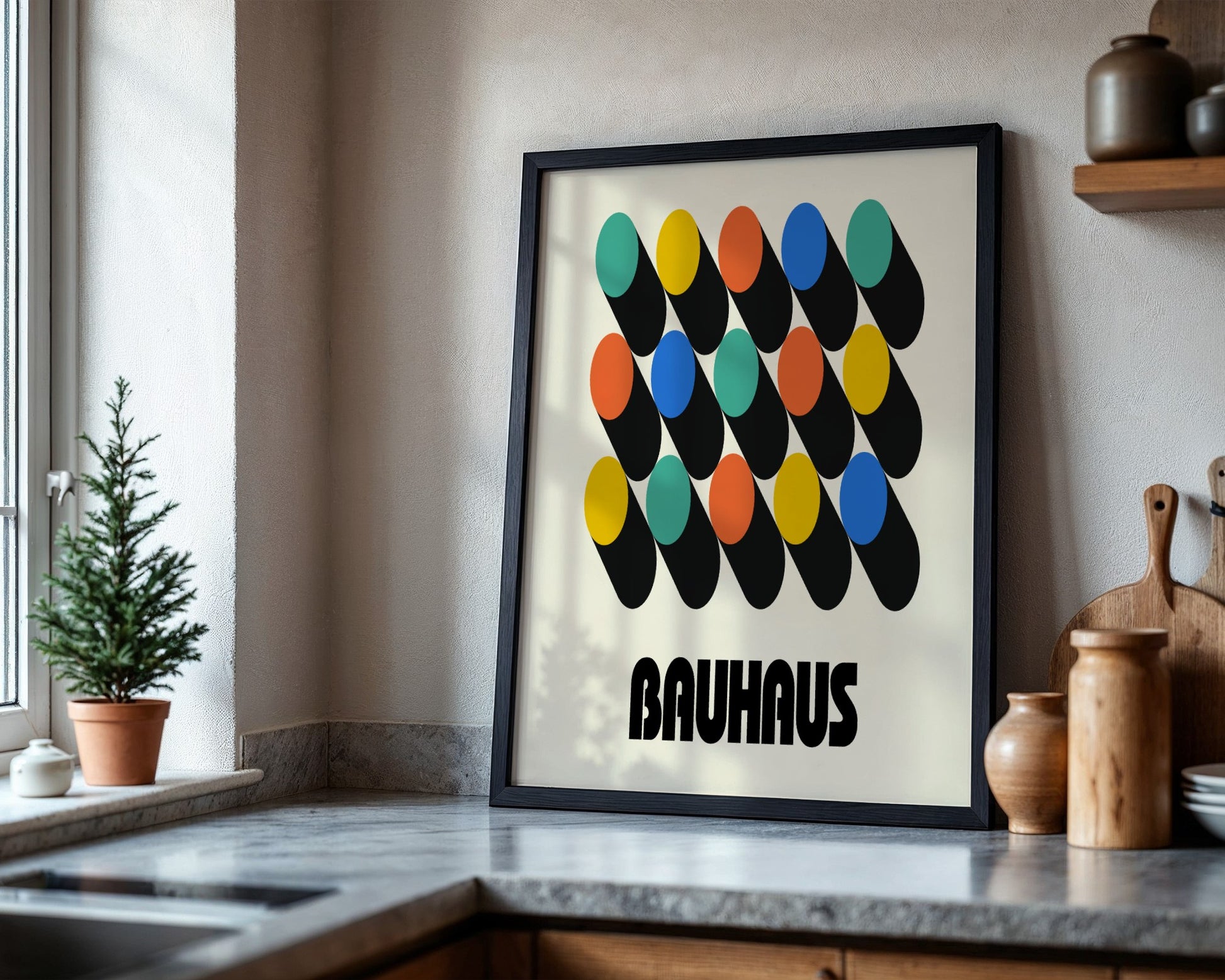Bauhaus Planar Composition Framed Poster - Image 4