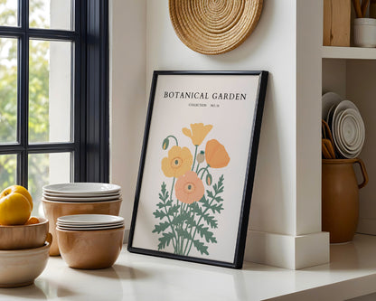 Botanical Poppies Framed Poster – Framed Wall Art Poster - Image 3
