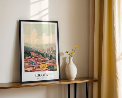Bogotá Colombia Cityscape Framed Poster – Framed Wall Art Poster - Image 2