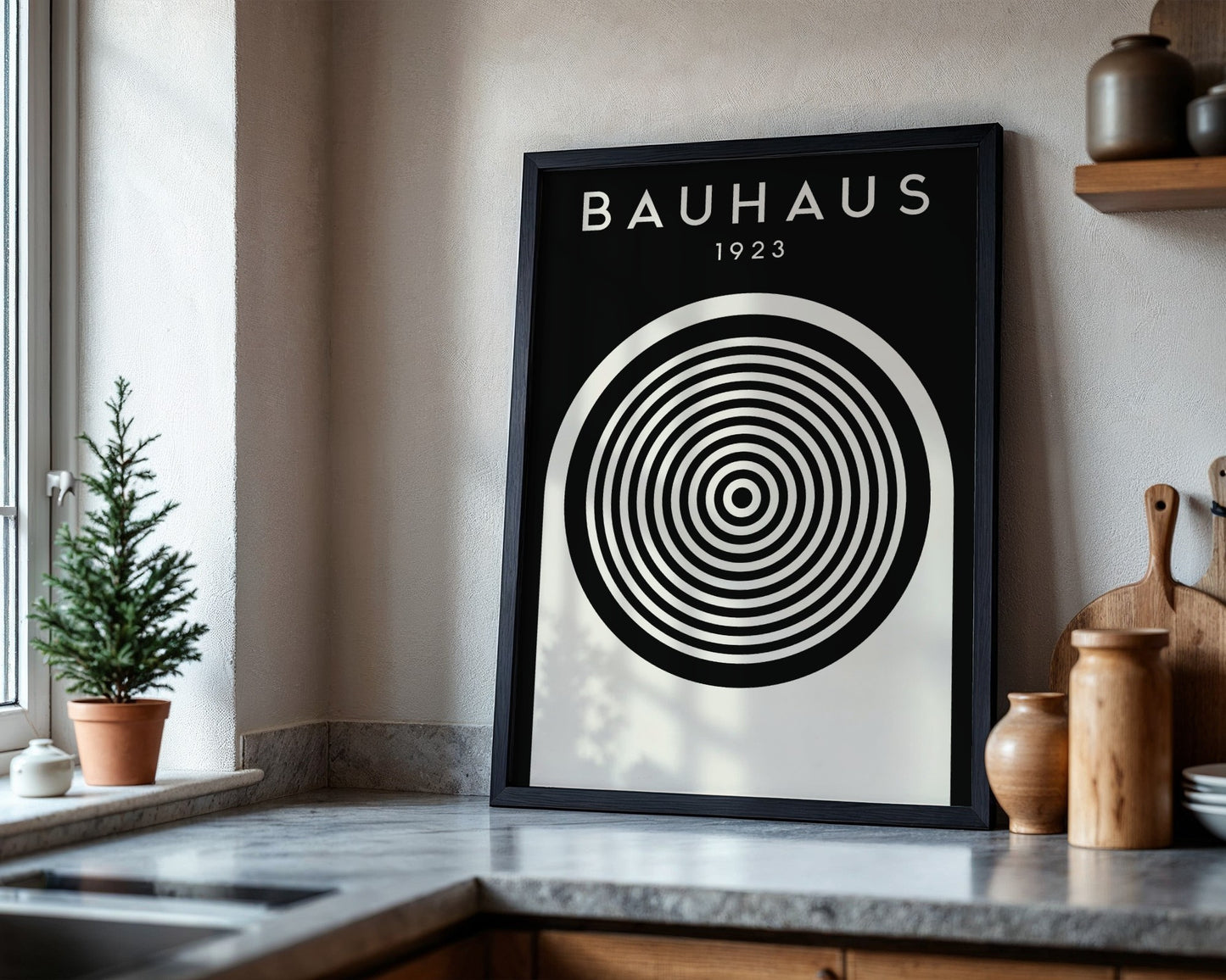 Bauhaus 1923 Geometric Exhibition Framed Poster - Image 4