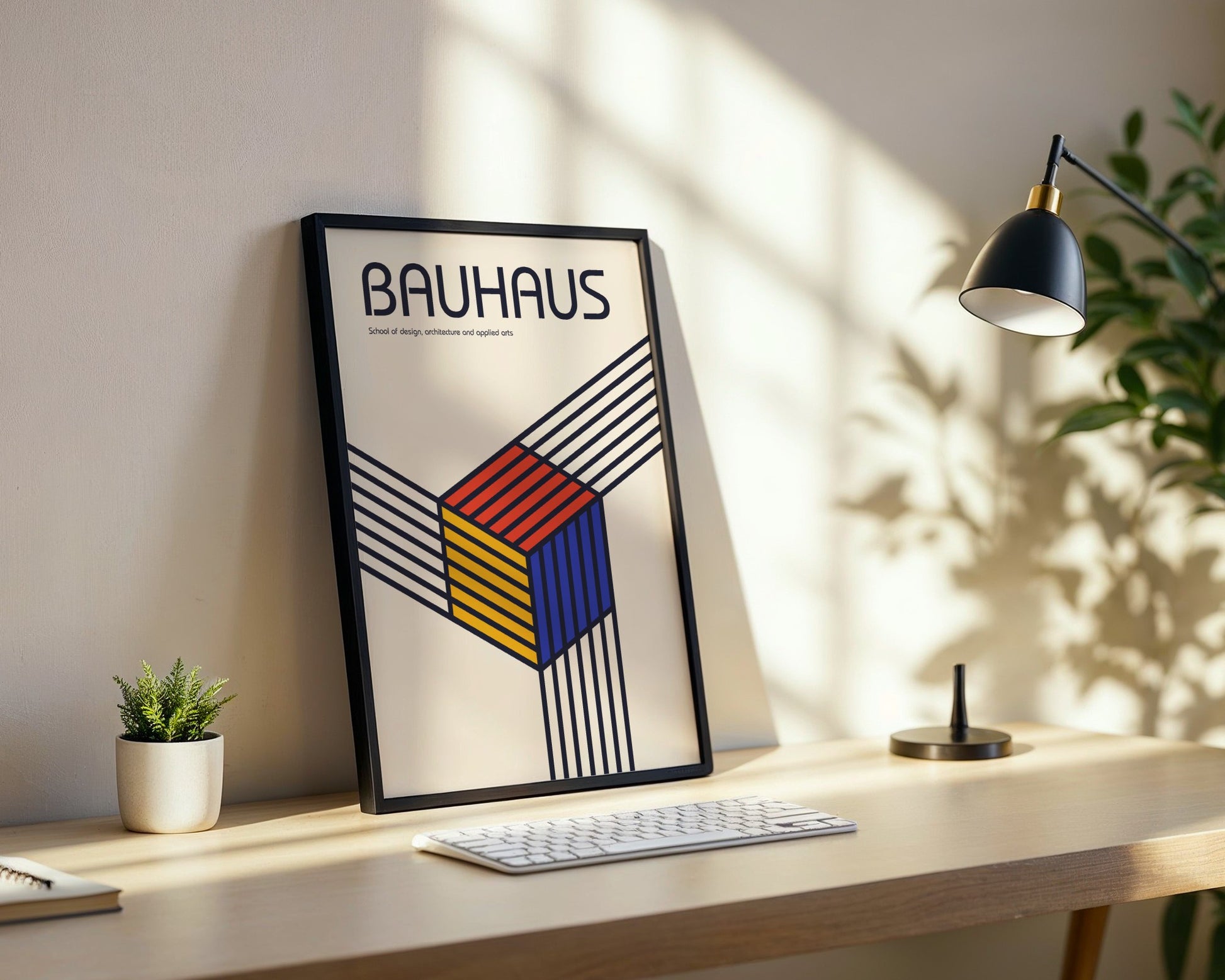 Bauhaus Abstract Language Framed Poster - Image 2