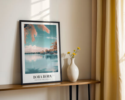 Bora Bora Tropical Lagoon Dream Framed Poster – Framed Wall Art Poster - Image 2