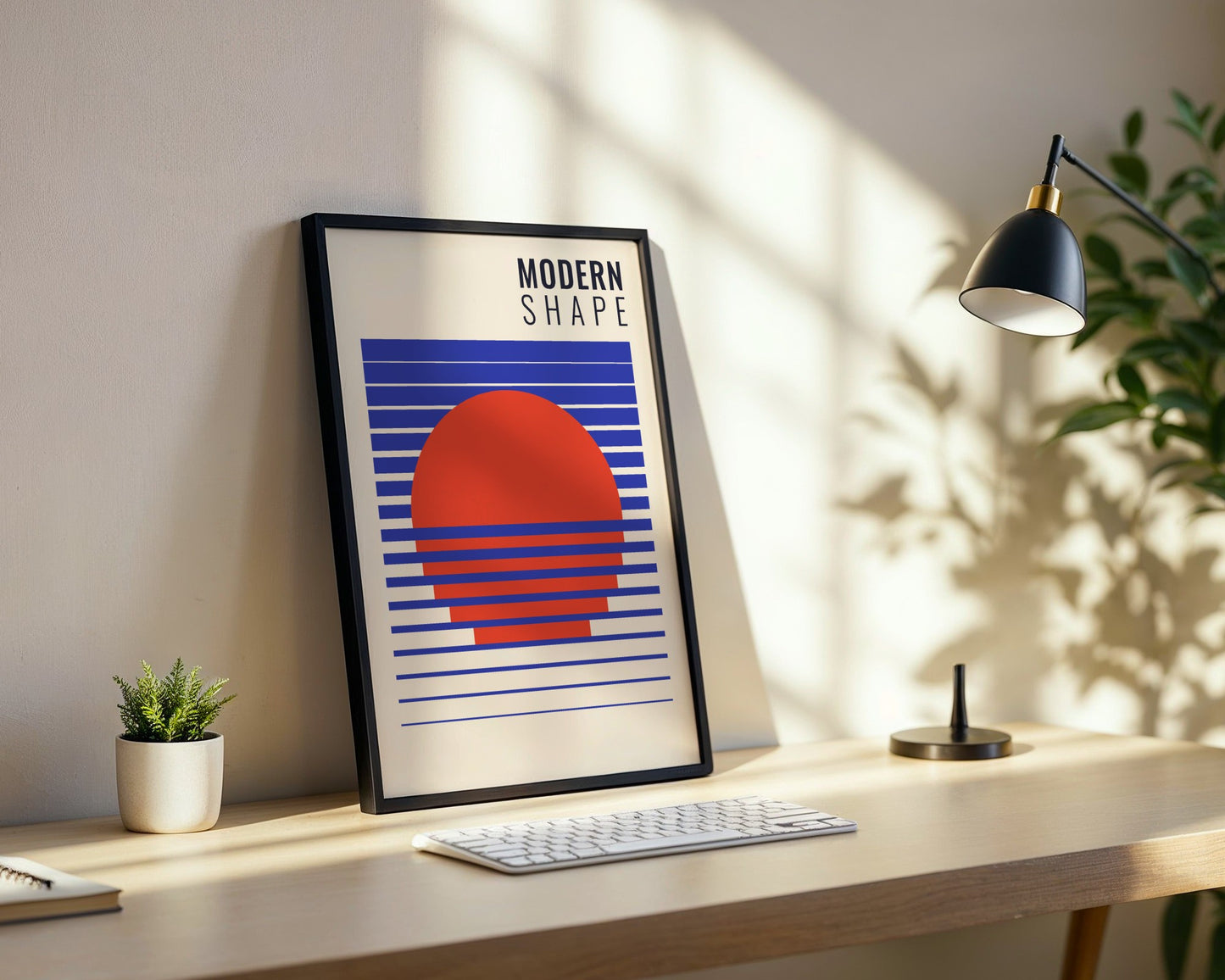 Bauhaus Mathematical Forms Framed Poster - Image 2
