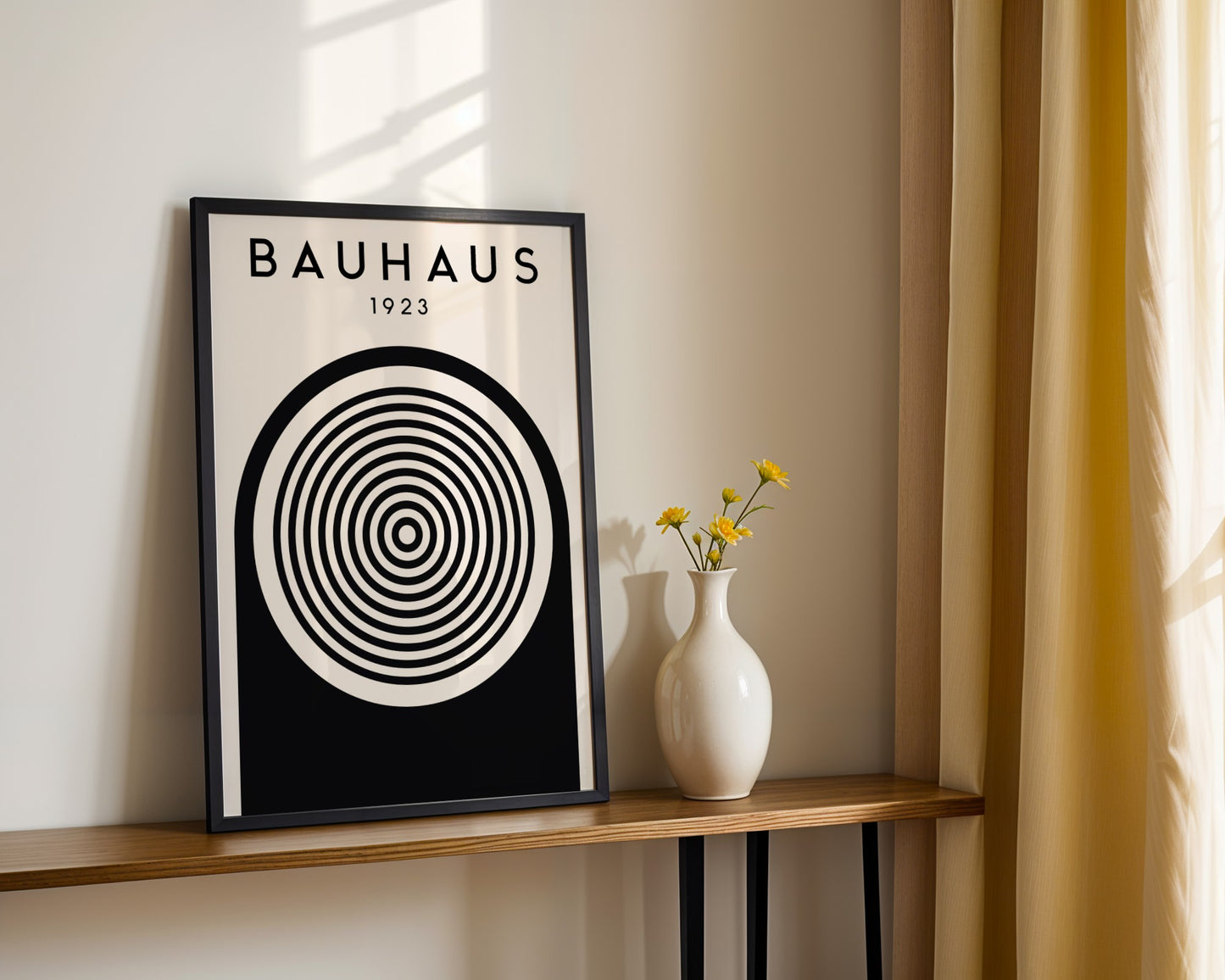 Bauhaus 1923 Geometric Exhibition Framed Poster - Image 1