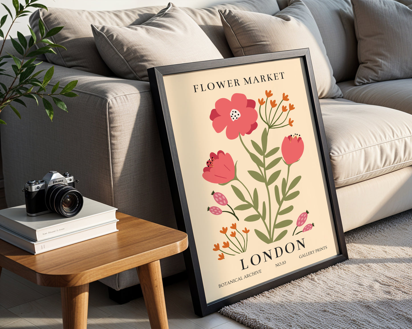 London Flower Market Botanical Archival Framed Poster – Framed Wall Art Poster - Image 3
