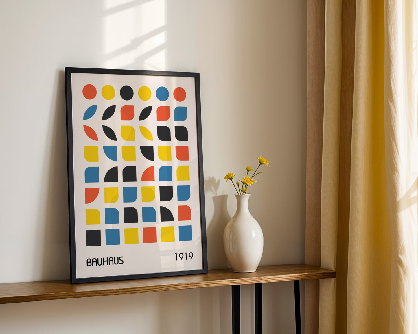Bauhaus 1919 Geometric Art Framed Poster - Image 1