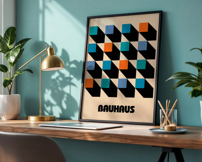 Bauhaus Minimalist Composition Framed Poster - Image 3