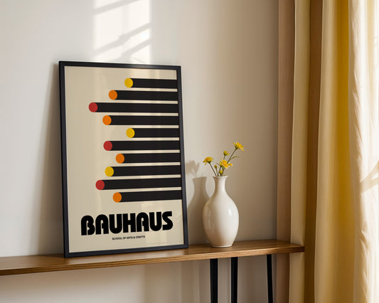 Bauhaus Constructivist Art Framed Poster - Image 1