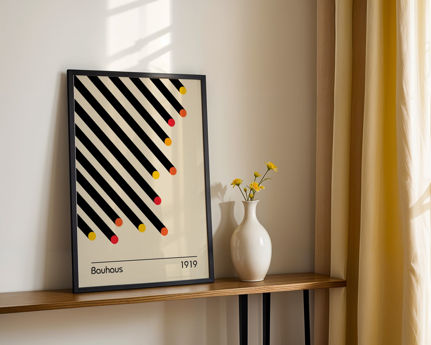 Bauhaus Bold Shapes Framed Poster - Image 1