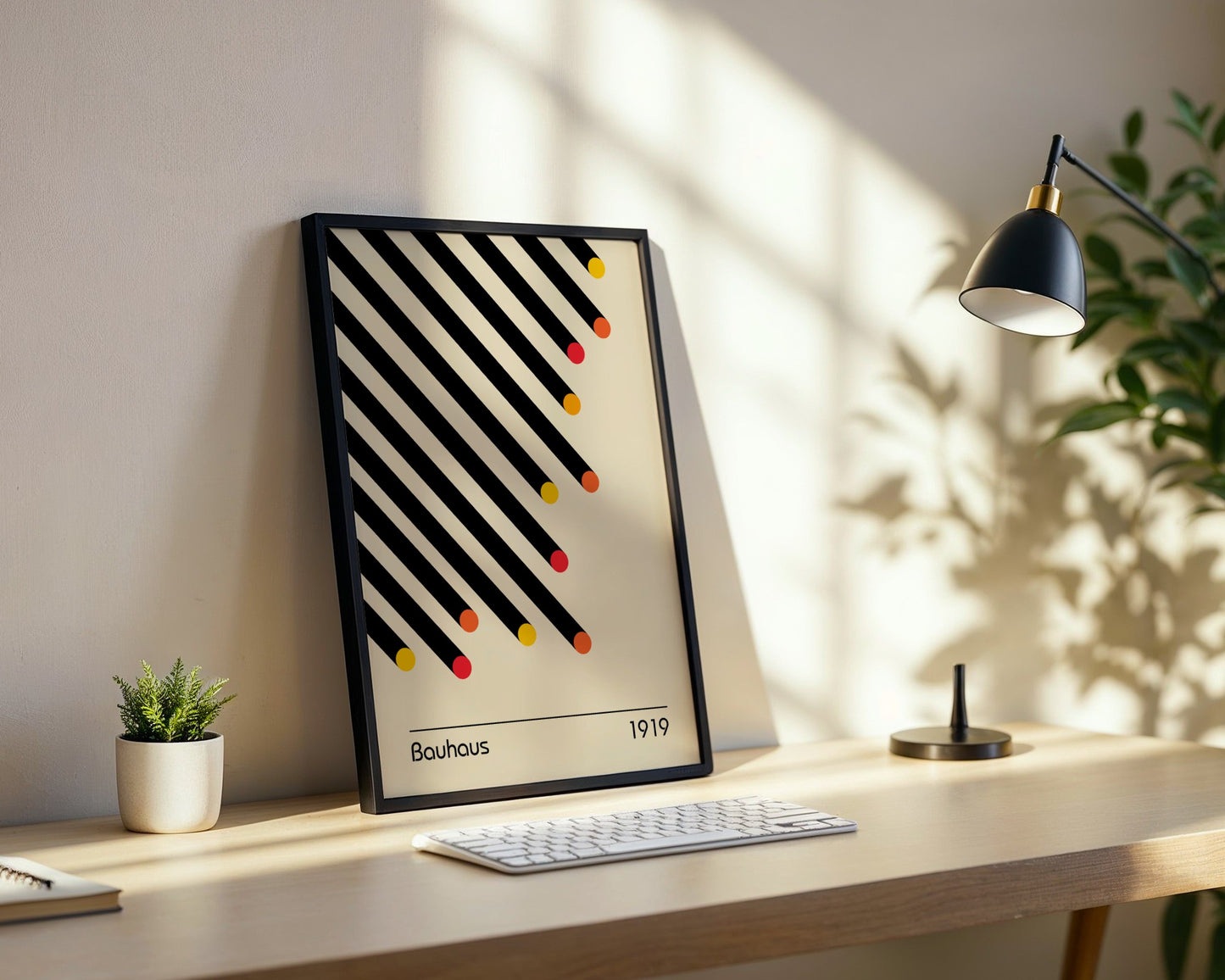 Bauhaus Bold Shapes Framed Poster - Image 2
