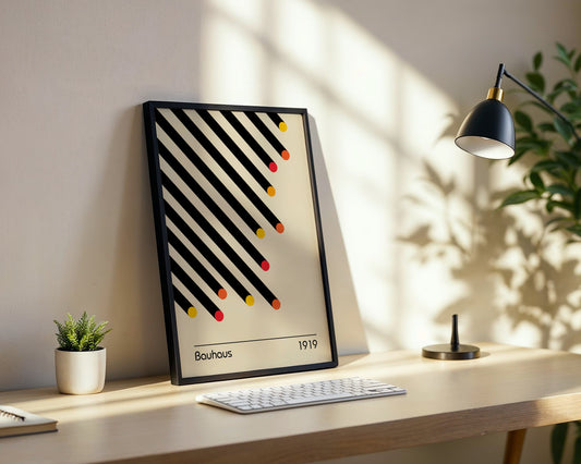 Bauhaus Bold Shapes Framed Poster - Image 2