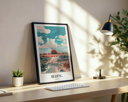 Beijing China Cityscape Framed Poster – Framed Wall Art Poster - Image 3