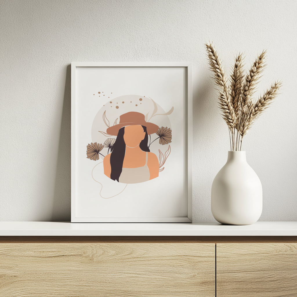 Boho Botanical Abstract & Inspirational Gallery Wall Art Set – Framed Wall Art Poster - Image 2