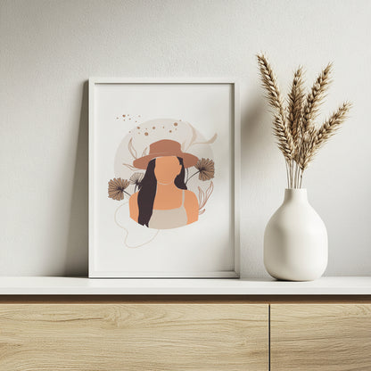 Boho Botanical Abstract & Inspirational Gallery Wall Art Set – Framed Wall Art Poster - Image 2