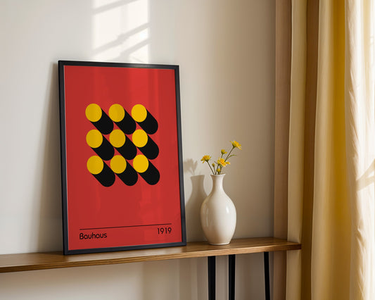Bauhaus Spatial Design Framed Poster - Image 1
