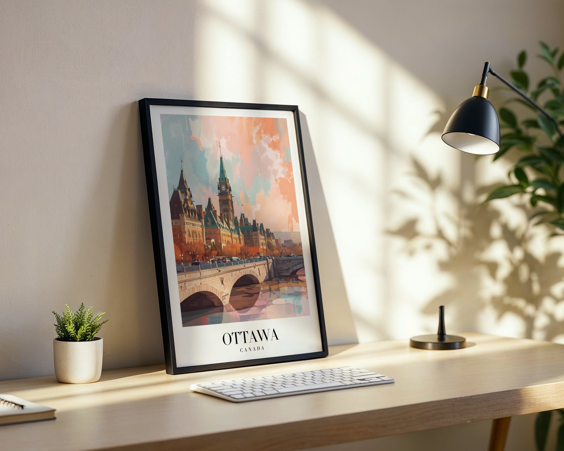 Ottawa Canada Cityscape Framed Poster – Framed Wall Art Poster - Image 3