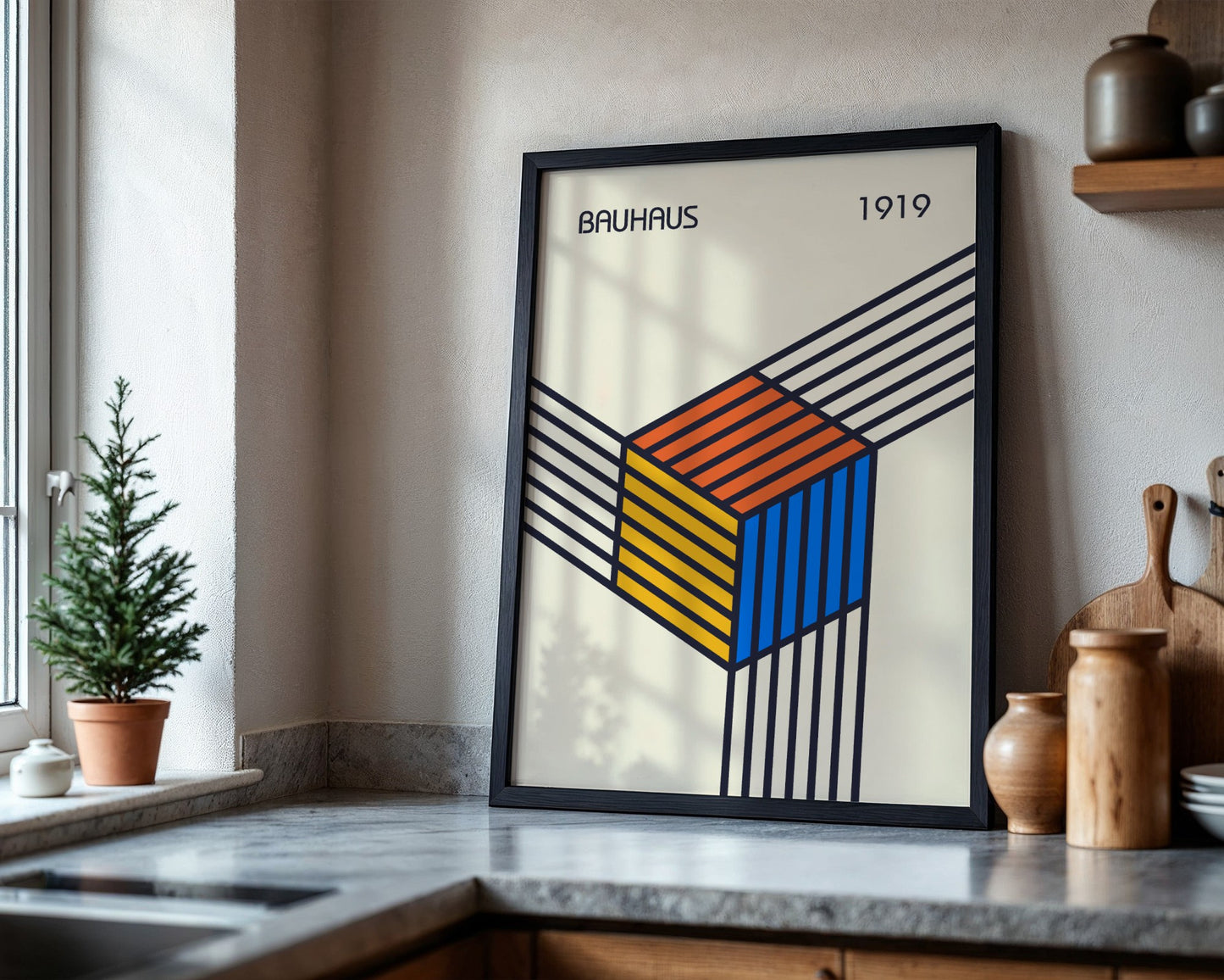 Bauhaus Pure Geometry Framed Poster - Image 4
