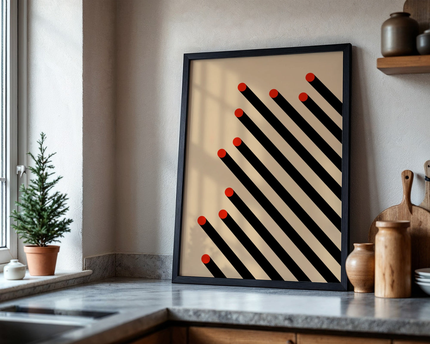 Bauhaus Grid System Framed Poster - Image 4