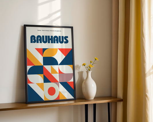 Bauhaus Structural Design Framed Poster - Image 1