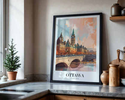 Ottawa Canada Cityscape Framed Poster – Framed Wall Art Poster - Image 4