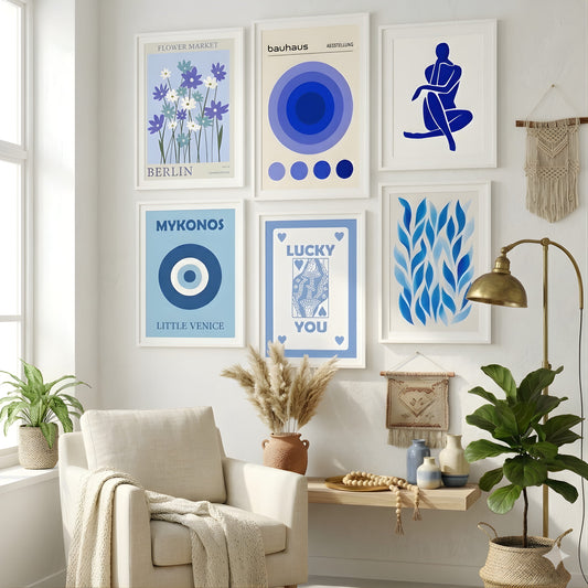 The Sapphire Studio Set - 6 Framed Prints