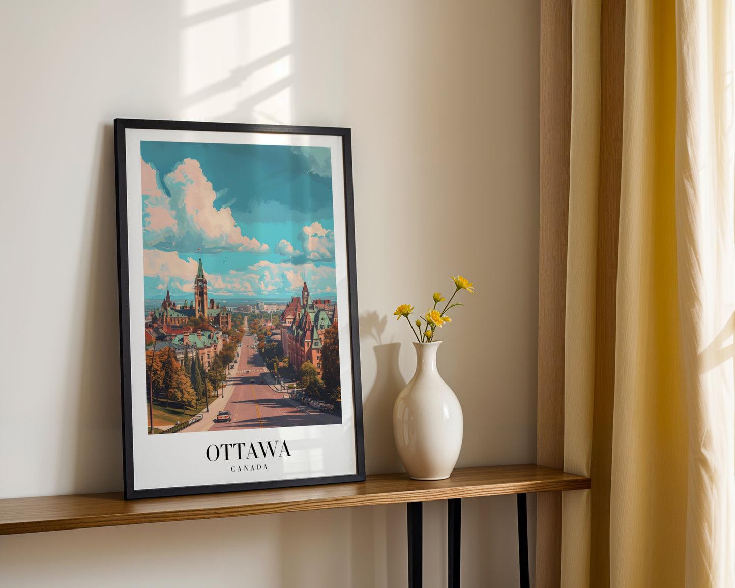 Ottawa Canada Cityscape Framed Poster – Framed Wall Art Poster - Image 2