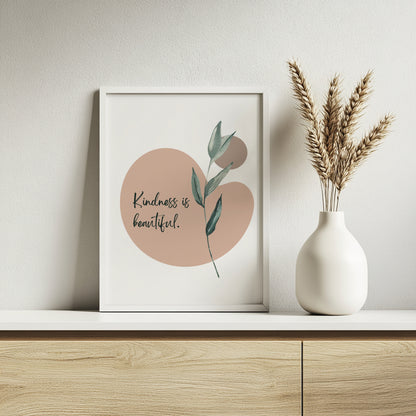 Boho Botanical Abstract & Inspirational Gallery Wall Art Set – Framed Wall Art Poster - Image 4