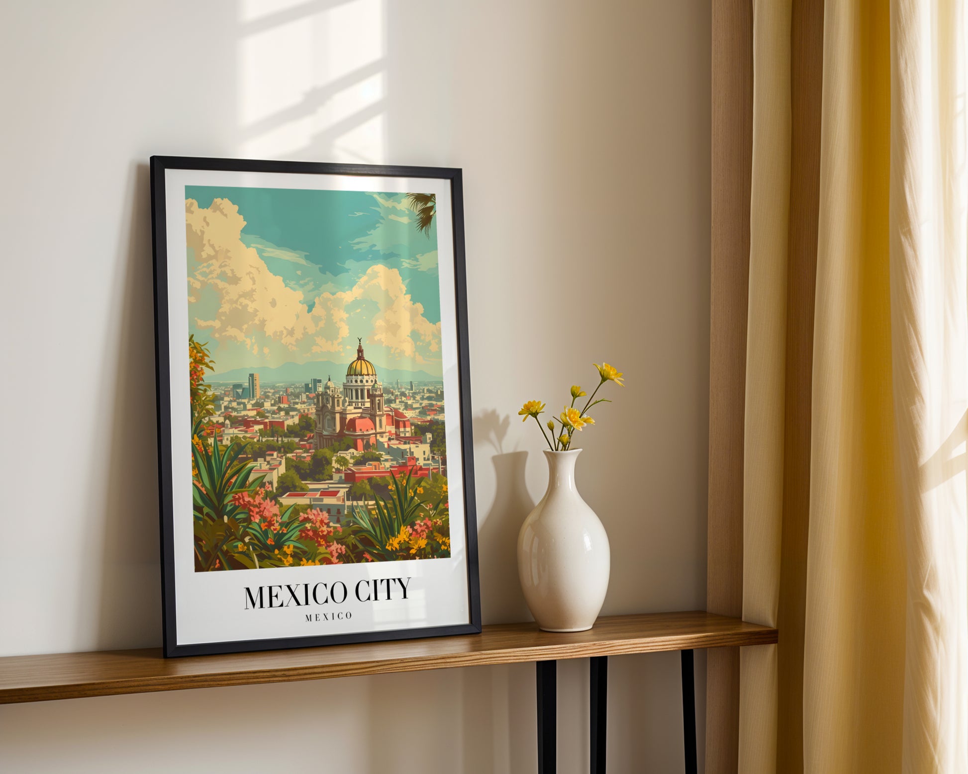 Vibrant Mexico City Golden Dome Framed Poster – Framed Wall Art Poster - Image 2