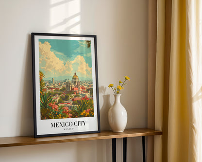 Vibrant Mexico City Golden Dome Framed Poster – Framed Wall Art Poster - Image 2