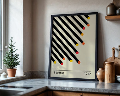 Bauhaus Bold Shapes Framed Poster - Image 4