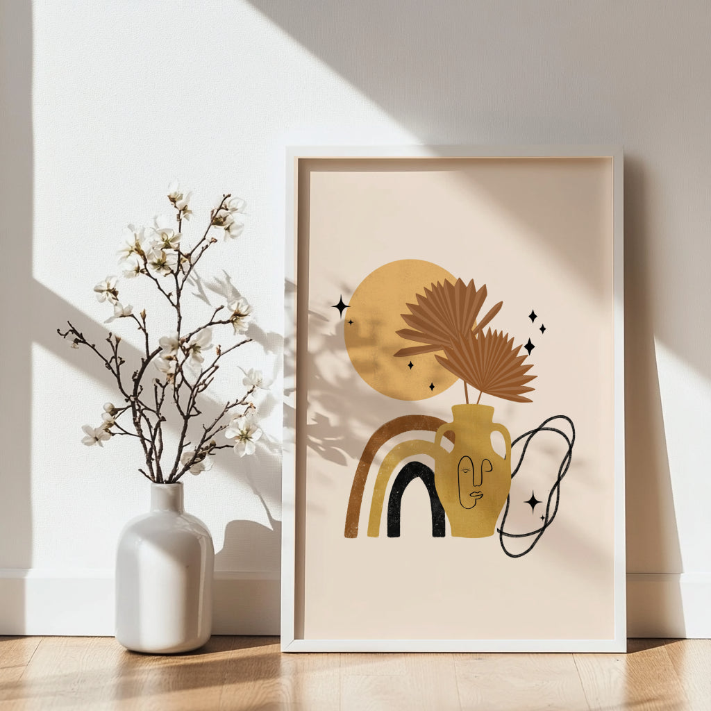 Minimalist Line Art Face Framed Poster - Image 3