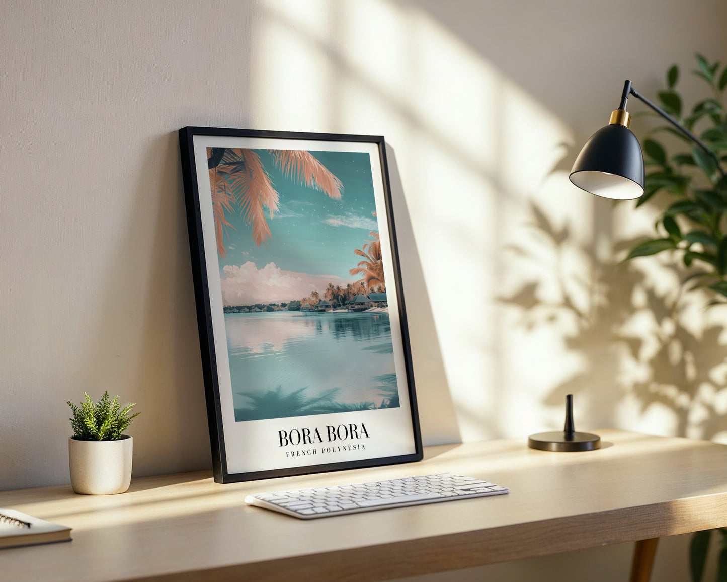 Bora Bora Tropical Lagoon Dream Framed Poster – Framed Wall Art Poster - Image 3