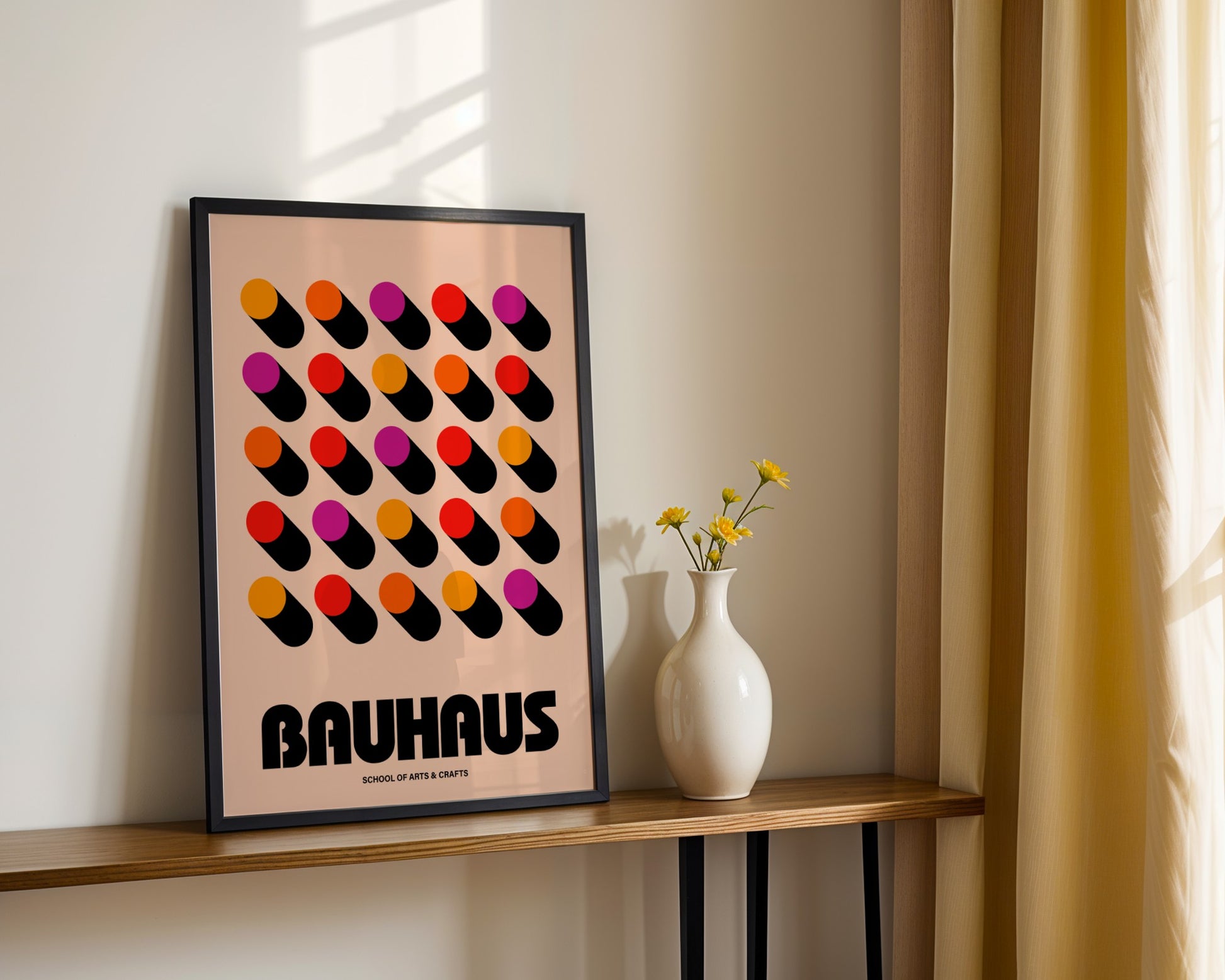 Bauhaus Balanced Composition Framed Poster - Image 1