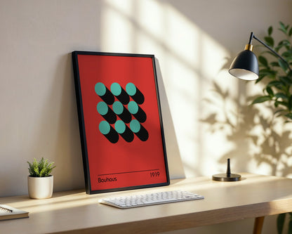 Bauhaus Elemental Shapes Framed Poster - Image 2