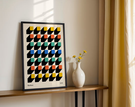 Bauhaus Dynamic Forms Framed Poster - Image 1