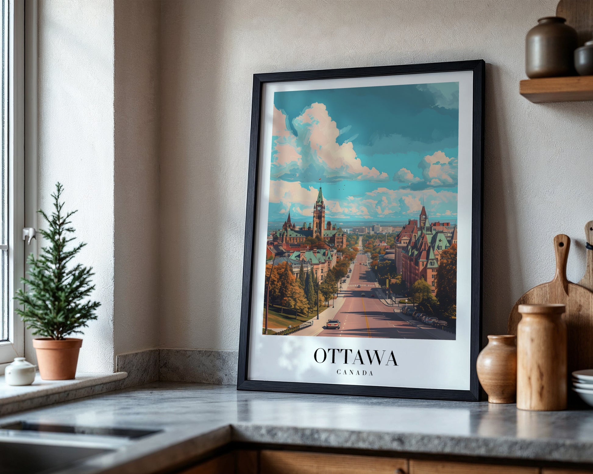 Ottawa Canada Cityscape Framed Poster – Framed Wall Art Poster - Image 4