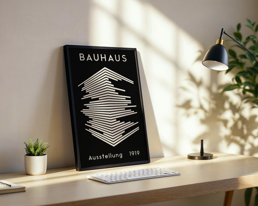 Bauhaus Geometric Patterns Framed Poster - Image 2