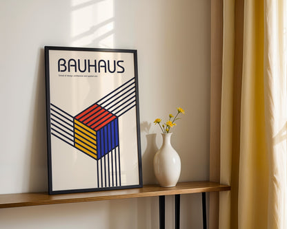 Bauhaus Abstract Language Framed Poster - Image 1