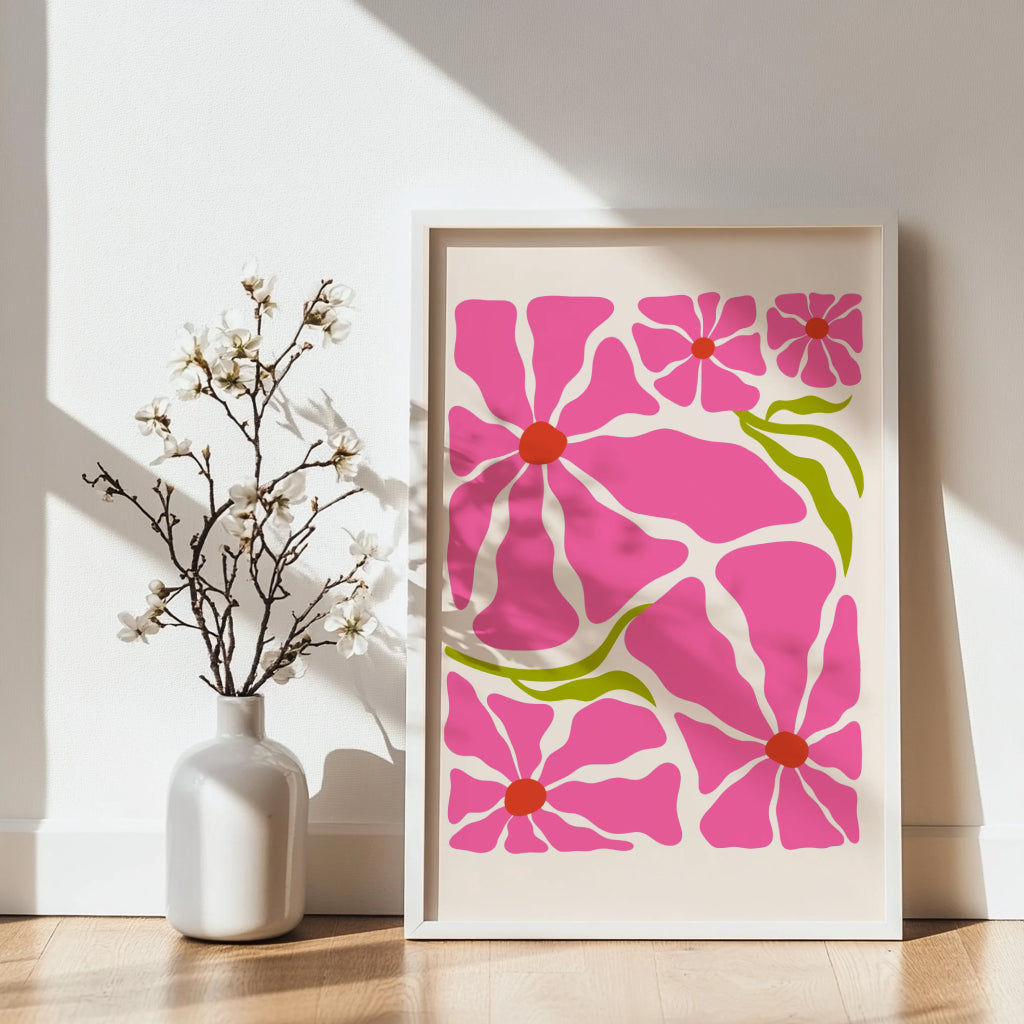 Sage Green Botanical Abstract Framed Poster - Image 3
