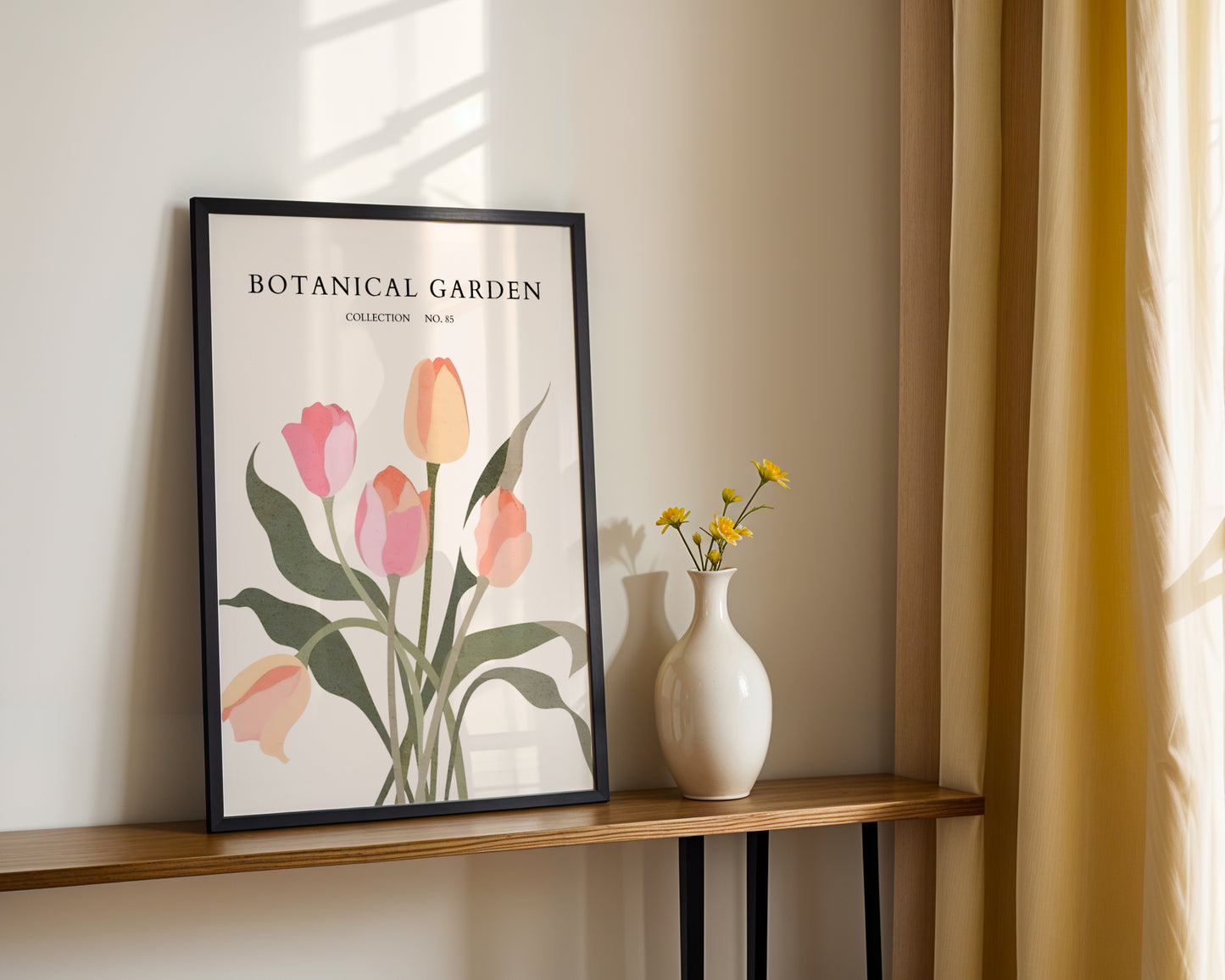 Botanical Garden Tulips Framed Poster – Framed Wall Art Poster - Image 3