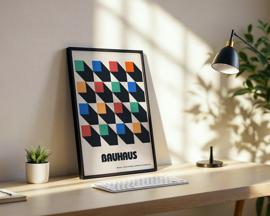 Bauhaus Geometric Abstraction Framed Poster - Image 2