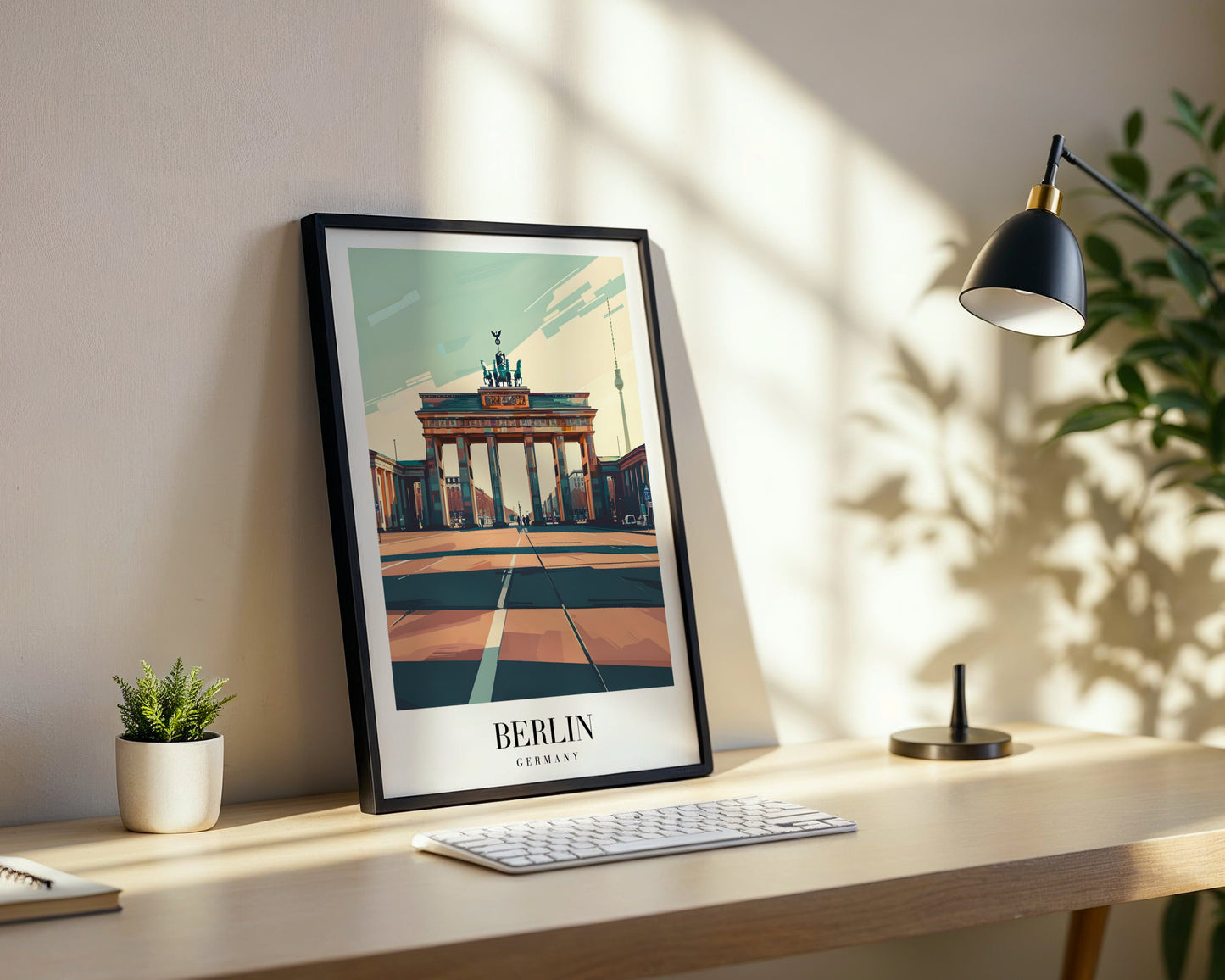 Brandenburg Gate Berlin Travel Framed Poster Wall Art – Framed Wall Art Poster - Image 3
