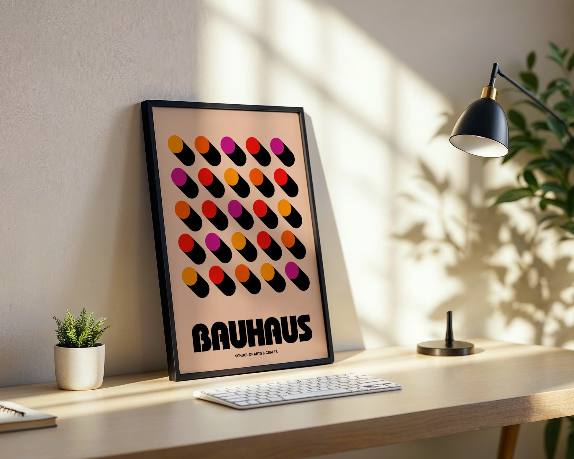 Bauhaus Balanced Composition Framed Poster - Image 2
