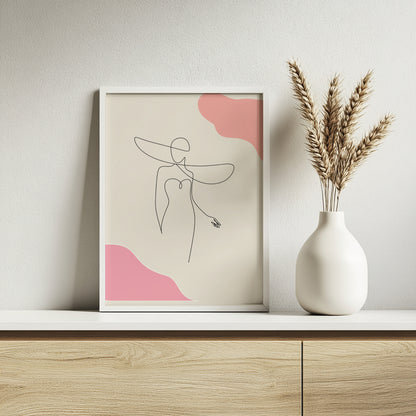 Abstract Watercolor Botanical Leaves Framed Poster Set – Framed Wall Art Poster - Image 2