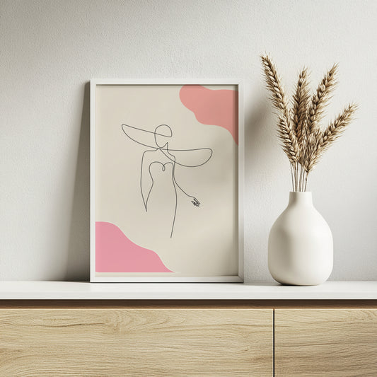 Abstract Watercolor Botanical Leaves Framed Poster Set – Framed Wall Art Poster - Image 2