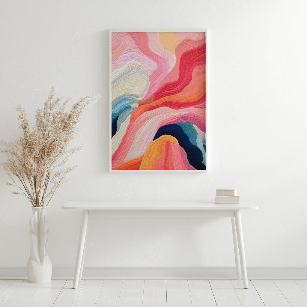 Terracotta Desert Abstract Framed Poster - Image 2