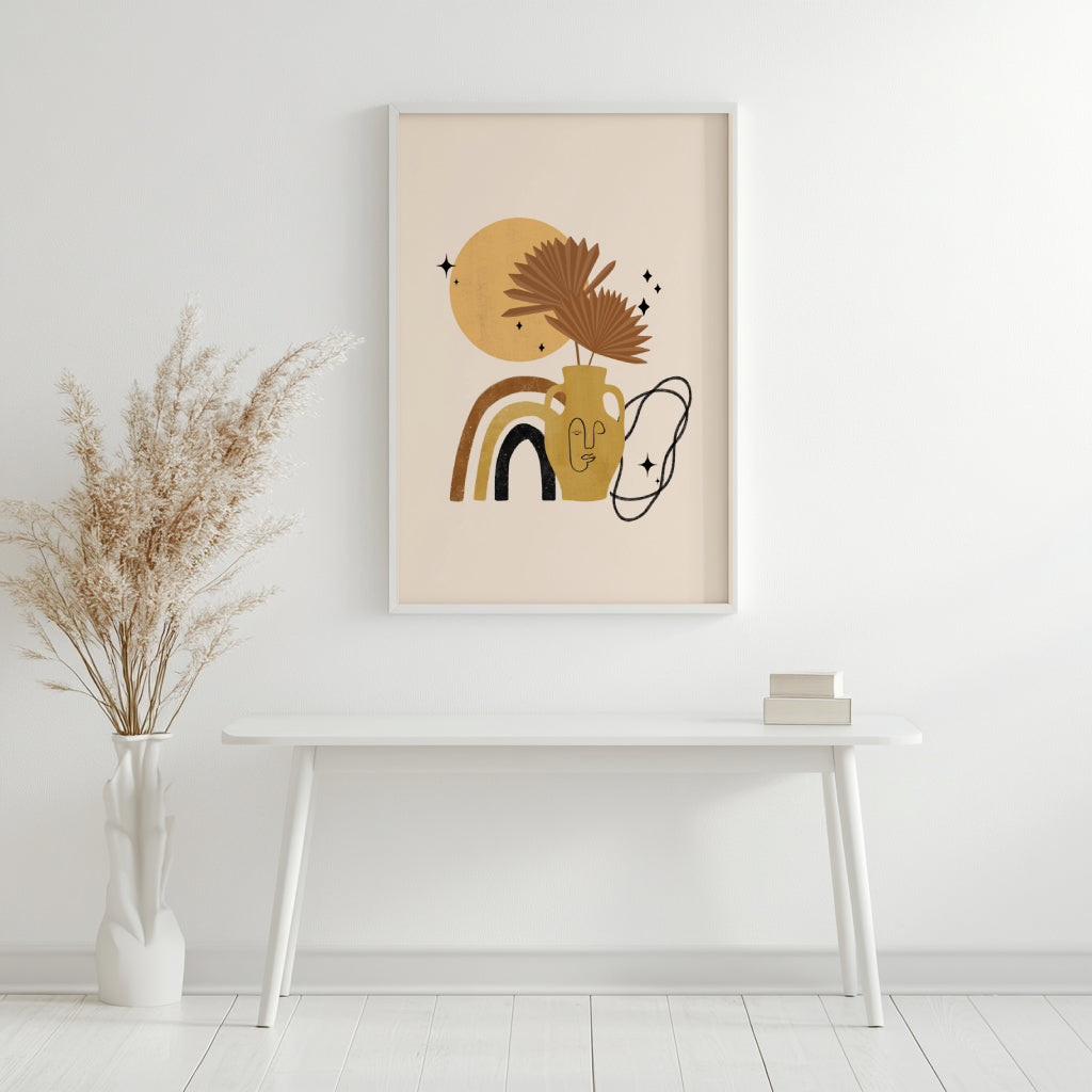 Minimalist Line Art Face Framed Poster - Image 2
