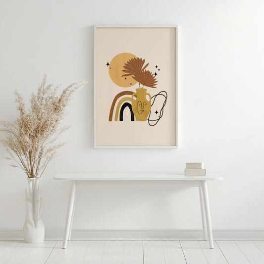 Minimalist Line Art Face Framed Poster - Image 2