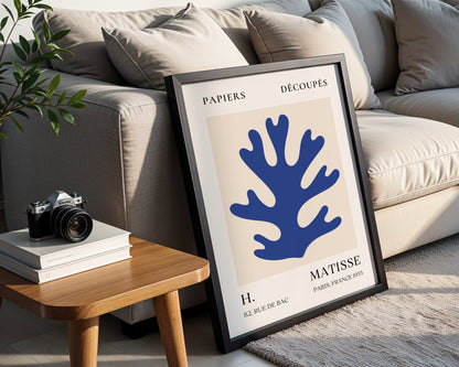 Matisse Papiers Découpés Blue Coral Framed Art - View 5