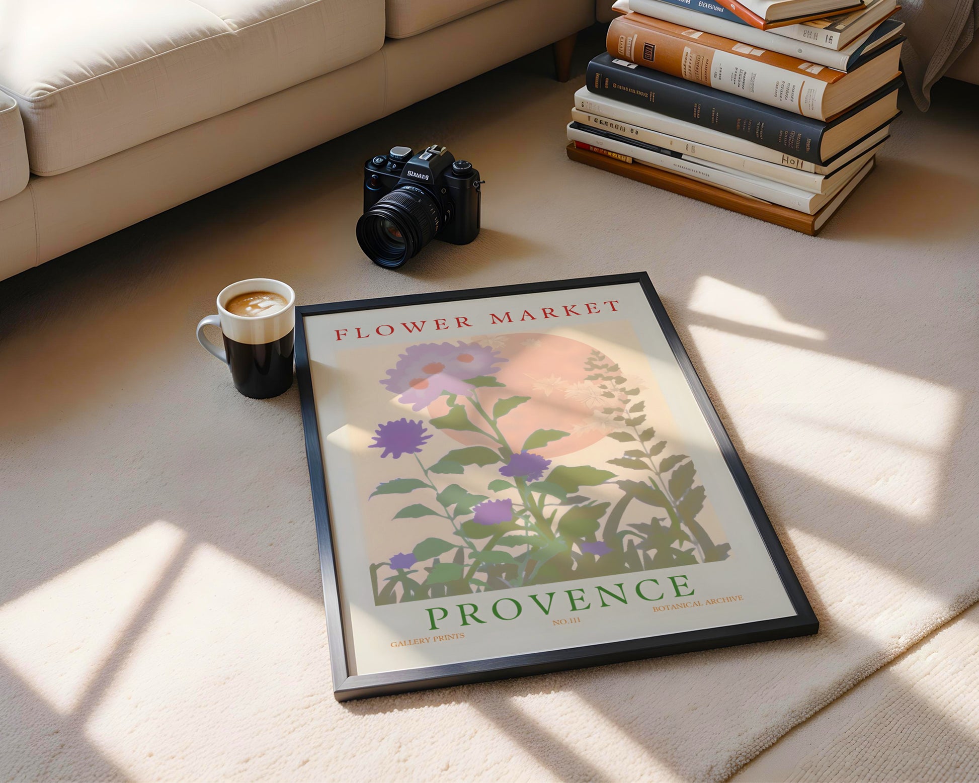 Provence Flower Market Botanical Framed Poster – Framed Wall Art Poster - Image 2